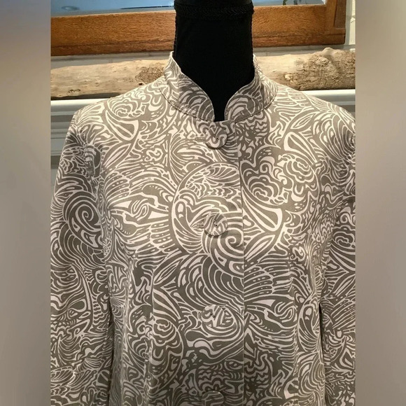 #173 Gorgeous Chicos Cotton Button Front Jacket/Blazer Size 1 Medium - Picture 10 of 11